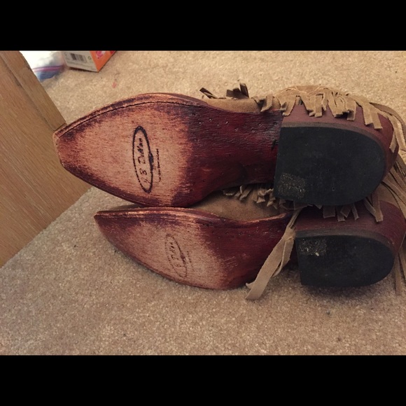 J.B.Dillon fringe cowboy boots - Picture 6 of 8